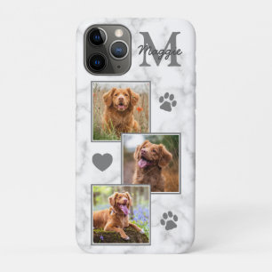 Fotomaterial Collage Modernes Monogramm weißer Ma Case-Mate iPhone Hülle