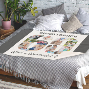 Fotomaterial in Nummer 60 Form für 60. Geburtstag Sherpadecke