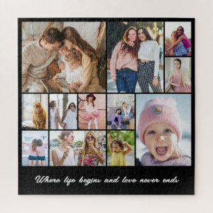 Fotomontage 12 Bilder Raster Benutzerdefiniert Qua Puzzle