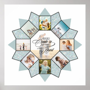 Fotomontage Erinnerungen Sea Glass ID1016 Poster