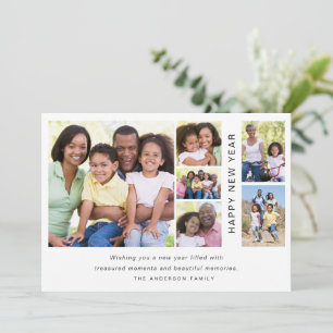 Fotomontage Frohes Neues Jahr Feiertagskarte