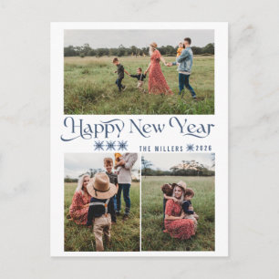 Fotomontage Frohes Neues Jahr Feiertagspostkarten Feiertagspostkarte