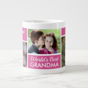 Fotomontage für die beste Oma der Welt Jumbo-Tasse