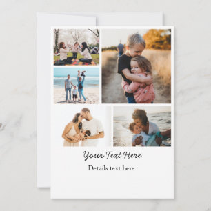 Fotomontage-Ideen für Geschenke Erstellen Sie 5 Fo Feiertagskarte
