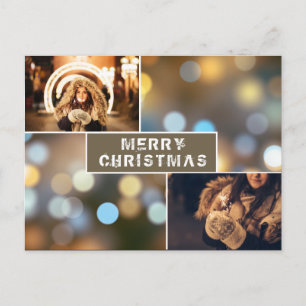 Fotomontage Moderne Feiertage Weihnachten Postkarte