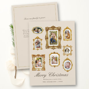 Fotomontage Vintage-Rahmen Neutral Weihnachten