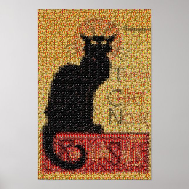 Fotomosaic-Tournée du Chat Noir Poster (Vorne)