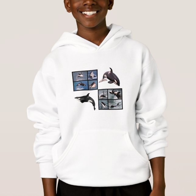 Fotomosaik der Mörderwale Hoodie (Vorderseite)
