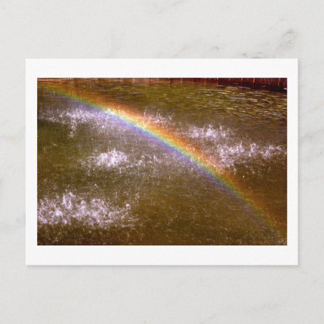 Fotonenbogen Regenbogen Postkarte (Vorderseite)