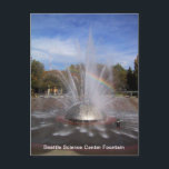 Fotonenkarte des Seattle Science Center Postkarte<br><div class="desc">Fotos des Washingtoner Staat. Beginnend mit Seattle. Foto von Seattle Science Centre Fountain.</div>