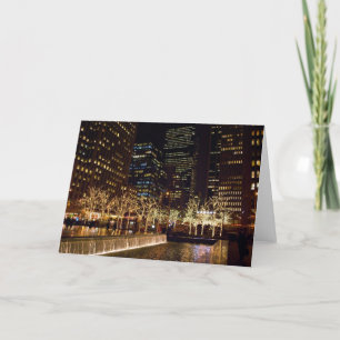 Fotonenleuchten New York City Feiertagskarte