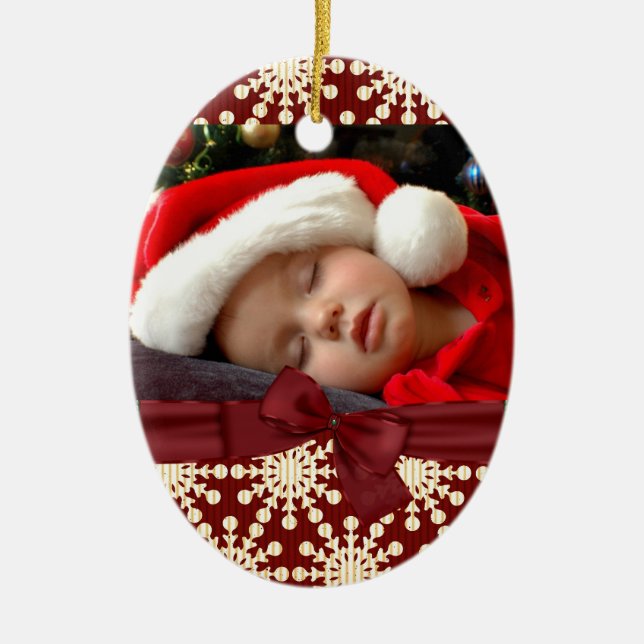 Fotoovalverzierung Keramik Ornament (Vorne)