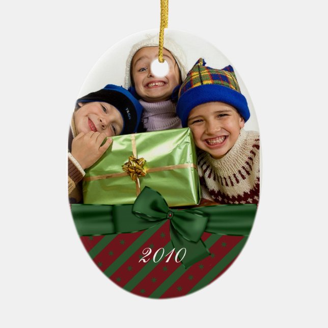 Fotoovalverzierung Keramikornament (Vorne)
