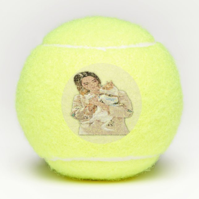 Fotopersonalisieren hinzufügen tennisbälle (Vorderseite)