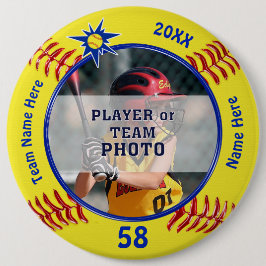 Fotopersonalisierte Softball-Buttone, Button