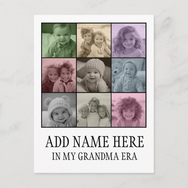 Fotos Auto Filter - In meiner Oma-Zeit Postkarte (Vorderseite)