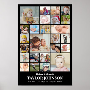 Fotos Collage 25 Bilder 12x18 16x24 20x30 24x36 Poster