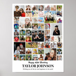 Fotos Collage 50 Bilder 12x16 18x24 24x32 30x40 Poster