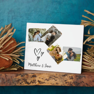 Fotos-Collage Einzigartiges Geschenk für das Hochz Fotoplatte
