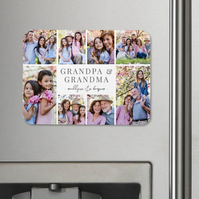 Fotos Collage für Großeltern Magnet (Grandparents Photo Collage Magnet )