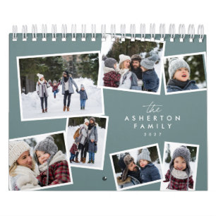 Fotos Collage Türkis Familien Scrapbook  Kalender