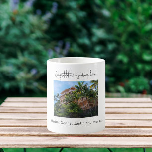 Fotos der Erwärmung Kaffeetasse