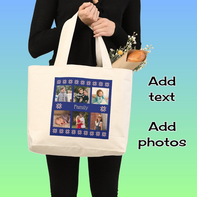 Fotos der Familie 6 im Winter Jumbo Stoffbeutel (Von Creator hochgeladen)