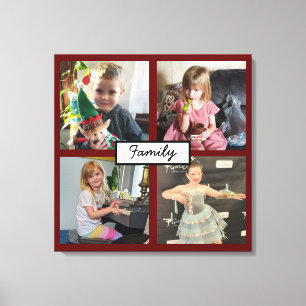 Fotos der Familie Personalisiert Canvas Print Leinwanddruck