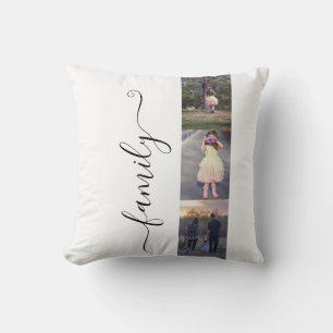 Fotos der Fotocollage-Familie Vorlage 6 Bilder Kissen