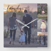 Fotos der Fotokollage-Familie Vorlage Kalligrafie