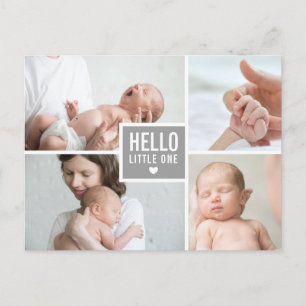 Fotos der "Modern Hello and Birce Announcement" Postkarte