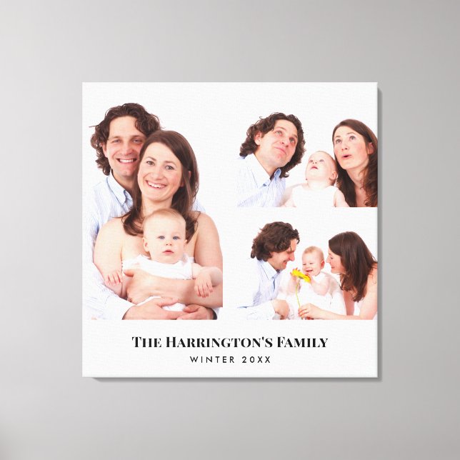 Fotos der Reihe 3 mit benutzerdefinierten Bereiche Leinwanddruck (Vorderseite)