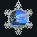 Fotos der verschiedenen Bereiche der Vereinigten Schneeflocken Zinn-Ornament<br><div class="desc">Schöne Fotos des Landes vom freien</div>