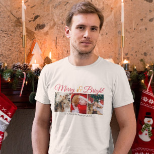 Fotos-Drehbuch für die Familie Merry und Bright T-Shirt
