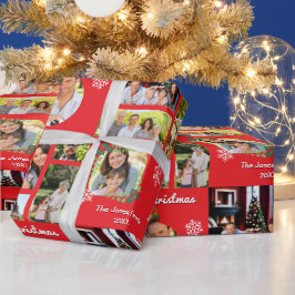 Fotos frohe Weihnachten Personalisiert Geschenkpapier