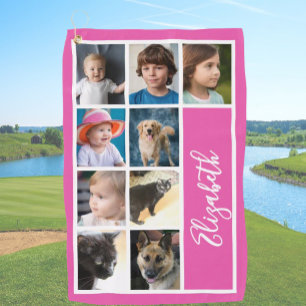 Fotos für benutzerdefinierte Vorlagenfamilien in H Golfhandtuch