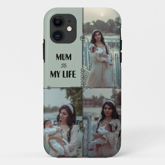 Fotos für Mutter-Kind-Fall Collage iPhone Case-Mate iPhone Hülle (Rückseite)