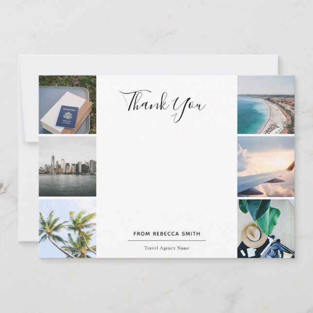 Fotos für Reisen Vielen Dank Dankeskarte (Vorderseite)
