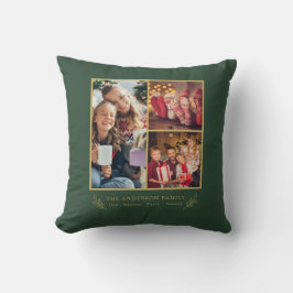 Fotos für Vintage, grüne Skripte Kissen