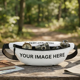Fotos hochladen und Text hinzufügen – Einfaches Bi Bauchtasche