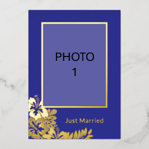 Fotos Hochzeit nur verheiratet ankündigen Karte hi