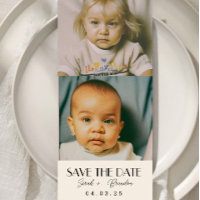 Fotos im Kindesalter Typografie - Qrcode Save the