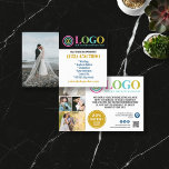 Fotos mit gelben Blauen Logos für kleine Unternehm Flyer<br><div class="desc">Blau und gelb Marketing Flyer für Ihr kleines Unternehmen personalisiert mit Ihrem Logo, Fotos, QR-Code und benutzerdefinierten Text. Personalisierte Promo-Flyer für Ihr kleines Unternehmen, vielleicht Fotografie, Landschaftsgestaltung, Beauty, Wellness, und vieles mehr. Fügen Sie Fotos, Adresse, Social Media, Telefonnummer und alle Informationen hinzu, die Ihre zukünftigen Kunden und Kunden benötigen könnten....</div>