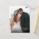 Fotos mit Goldhandschrift für Hochzeiten Vielen Da Postkarte (Vorderseite/Rückseite Beispiel)