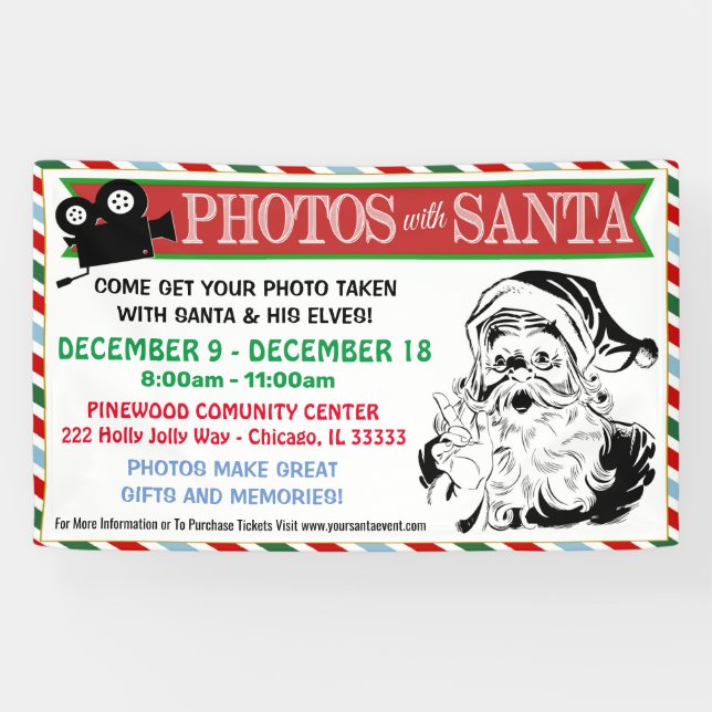 Fotos mit Santa Banner (Horizontal)