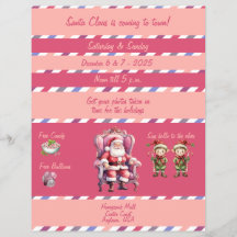 Fotos mit Santa im Einkaufszentrum Flyer