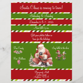Fotos mit Santa im Einkaufszentrum Flyer