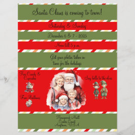 Fotos mit Santa im Einkaufszentrum Flyer