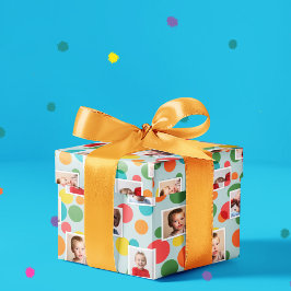 Fotos und Polka Dots Boys zum Geburtstag Geschenkpapier