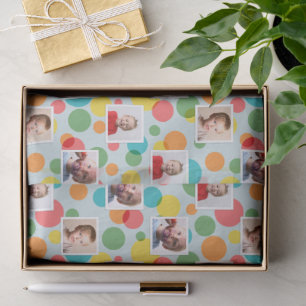 Fotos und Polka Dots Boys zum Geburtstag Seidenpapier